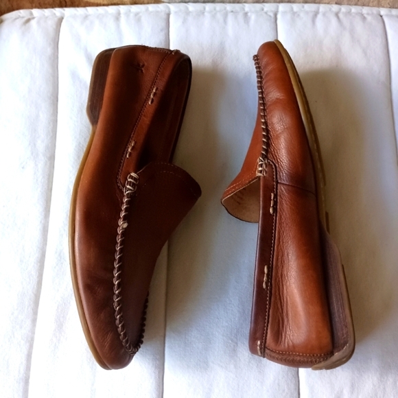 Frye Mens Brown Leather Loafers_11.5